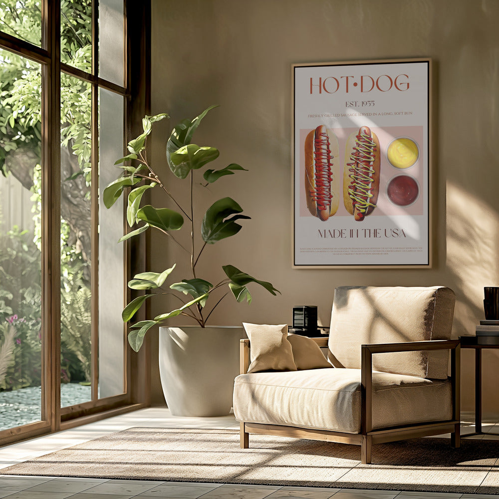 Hot Dogs with Mustard and Ketchup | Poster