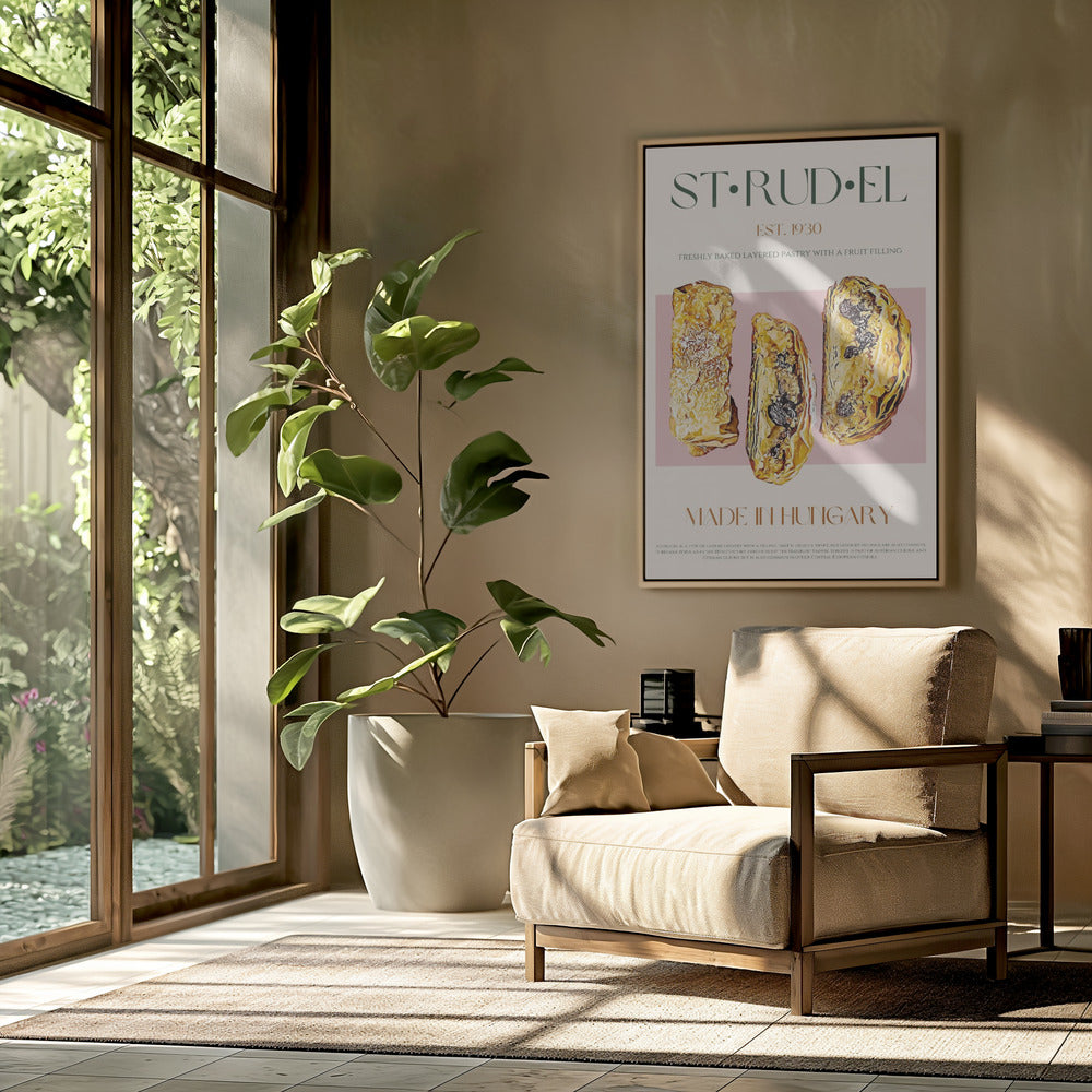 Golden Strudel Slice | Poster