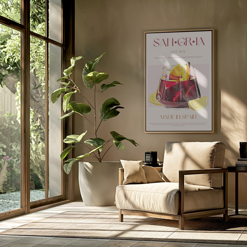 A Glass Filled With Red Wine | Poster