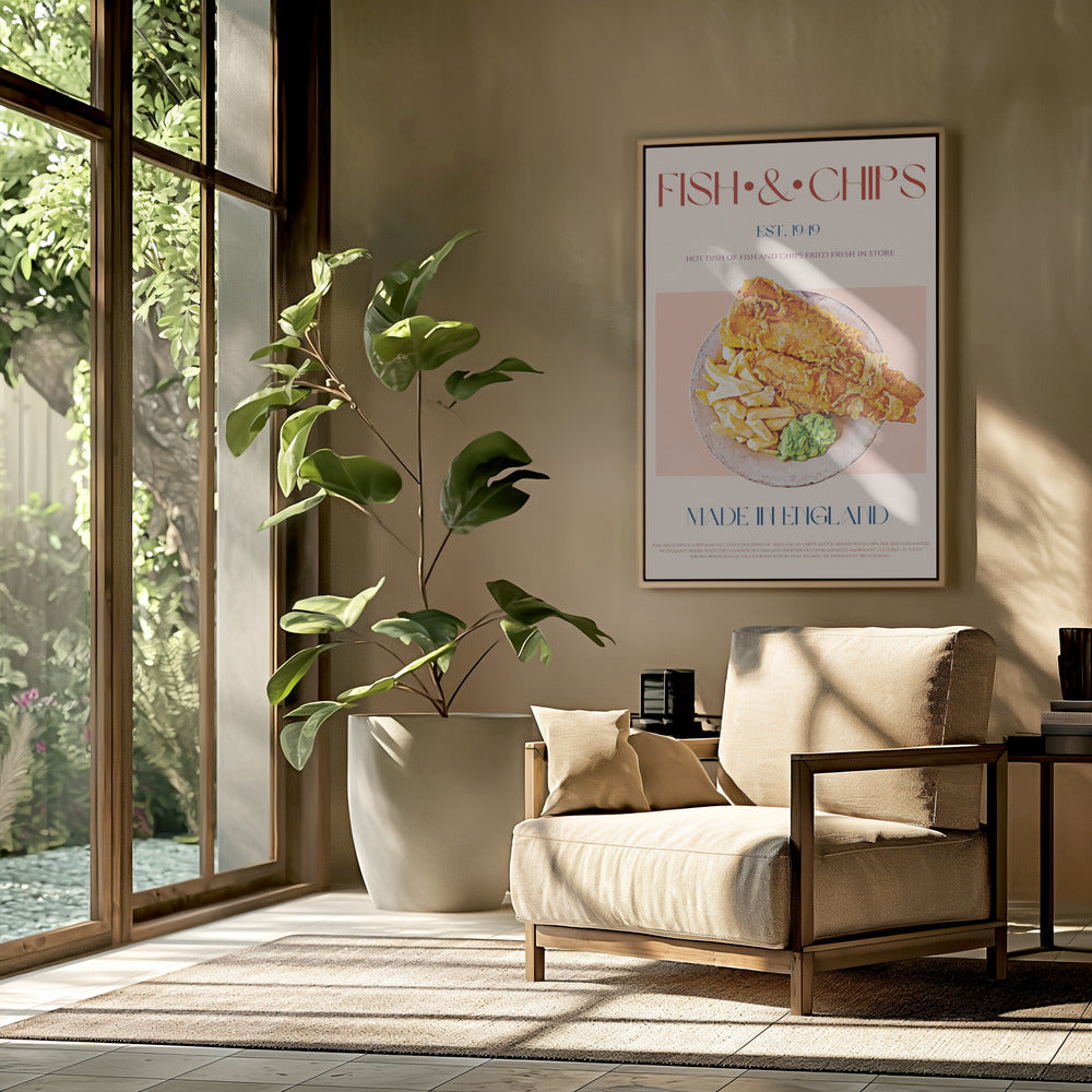 Klassisches Fish and Chips Gericht | Poster