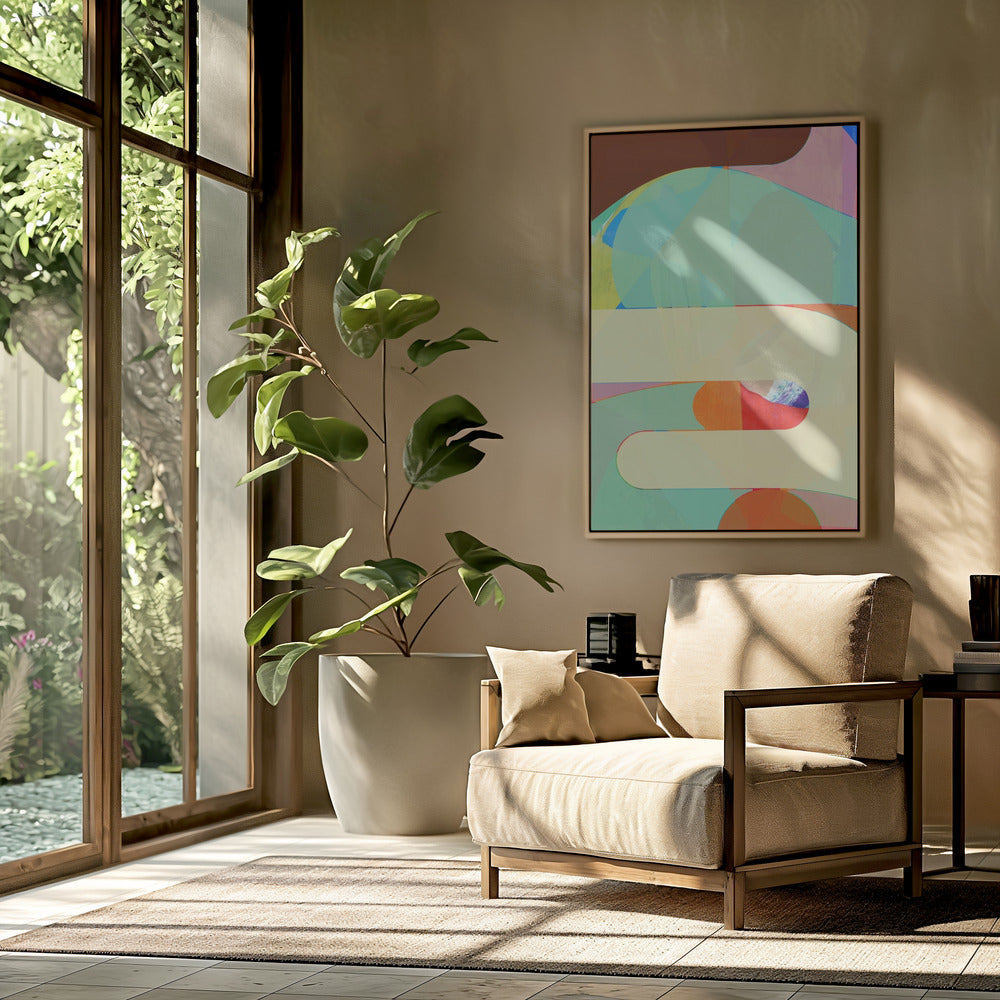 Bunte geometrische Formen | Poster