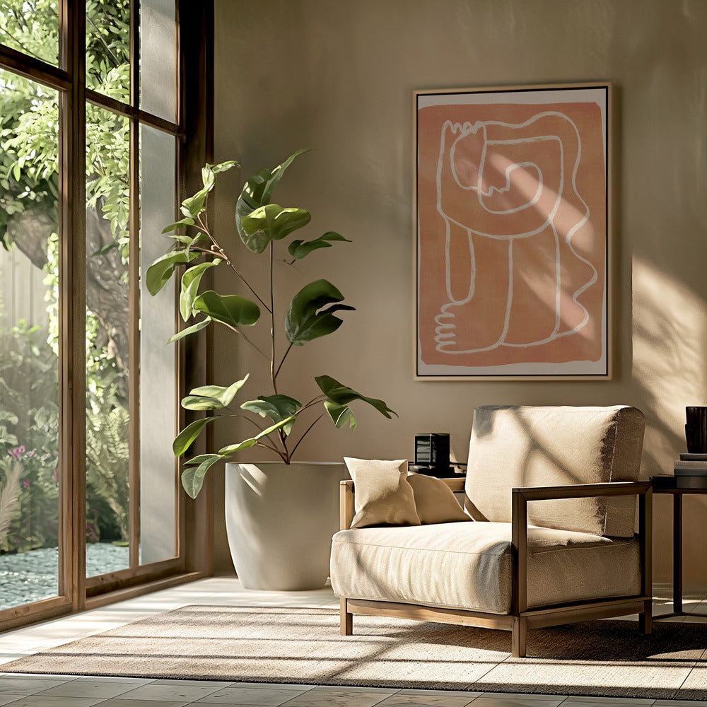 Abstract Line Art Figure | Poster