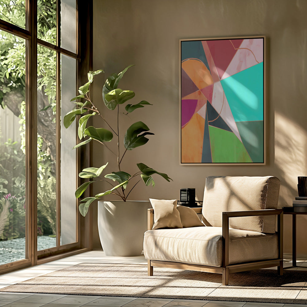 Bunte Geometrie Abstrakt | Poster