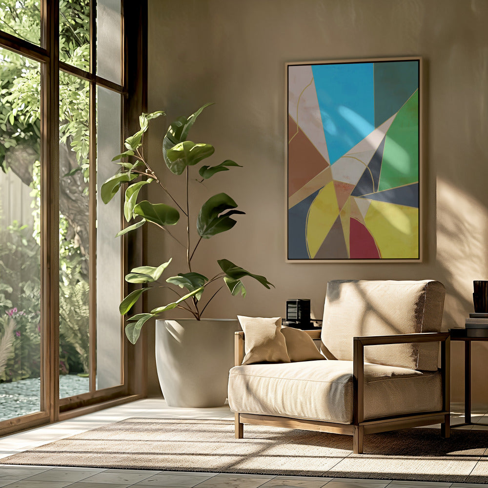 Bunte geometrische Formen | Poster
