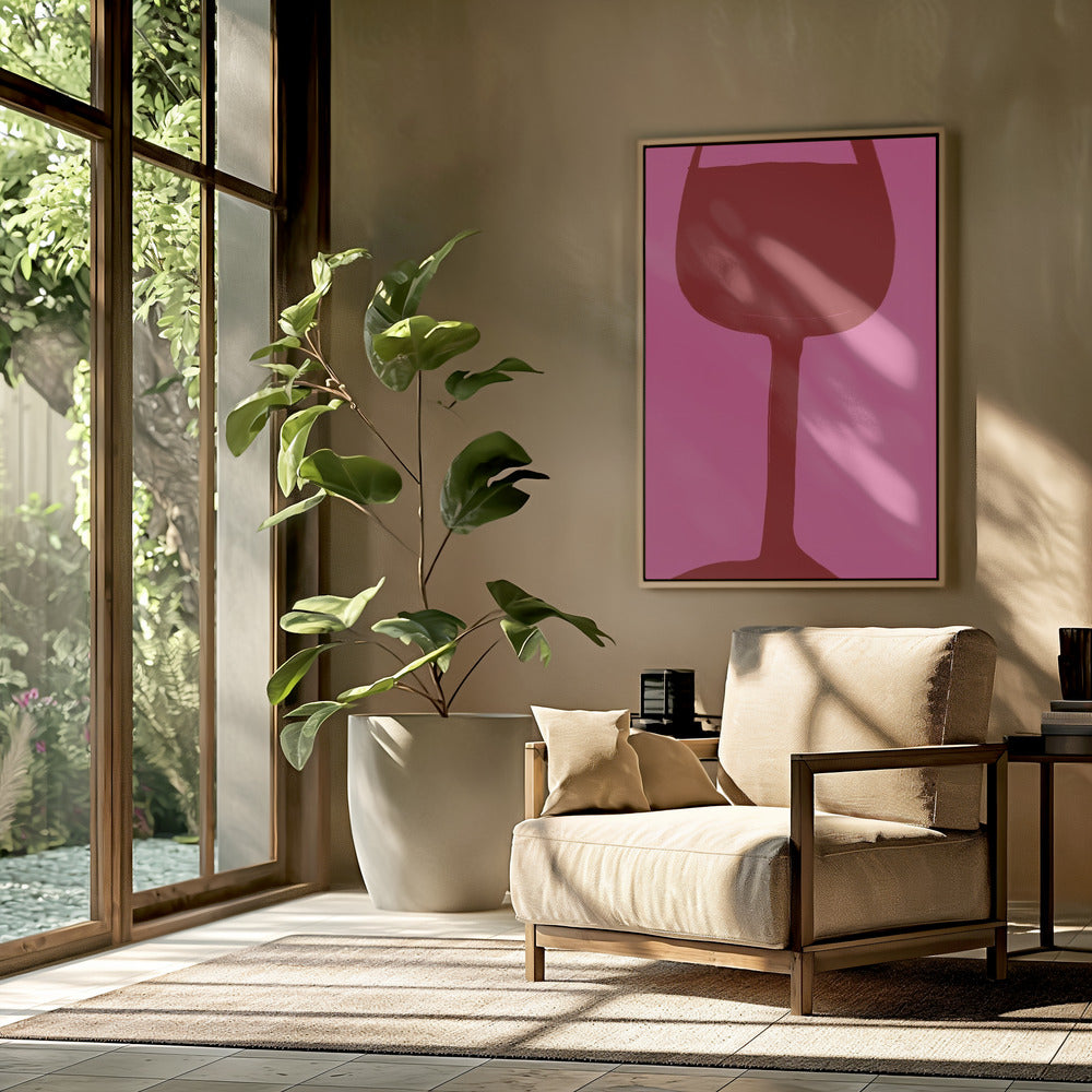Wein und Pink Vibes | Poster