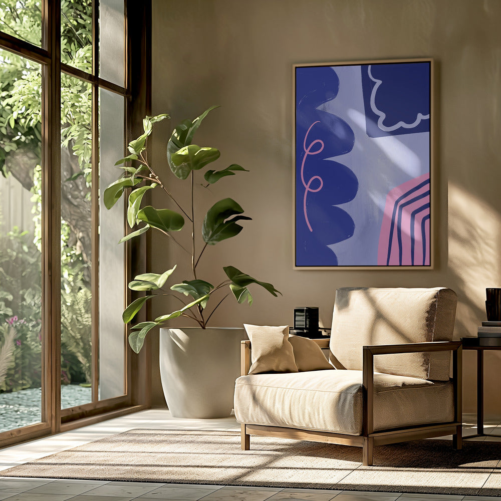 Lebendiger Kurvenfluss | Poster
