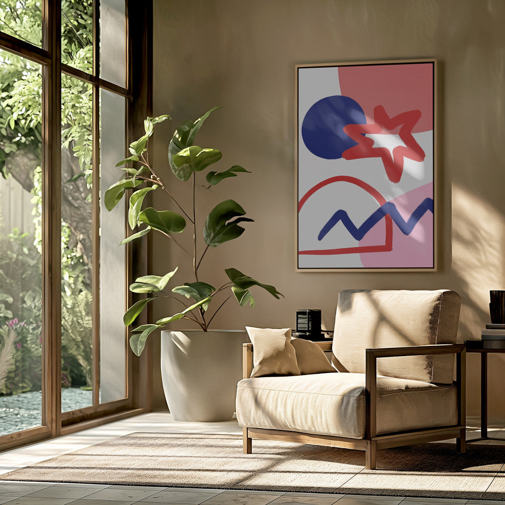 Kräftige geometrische Formen | Poster