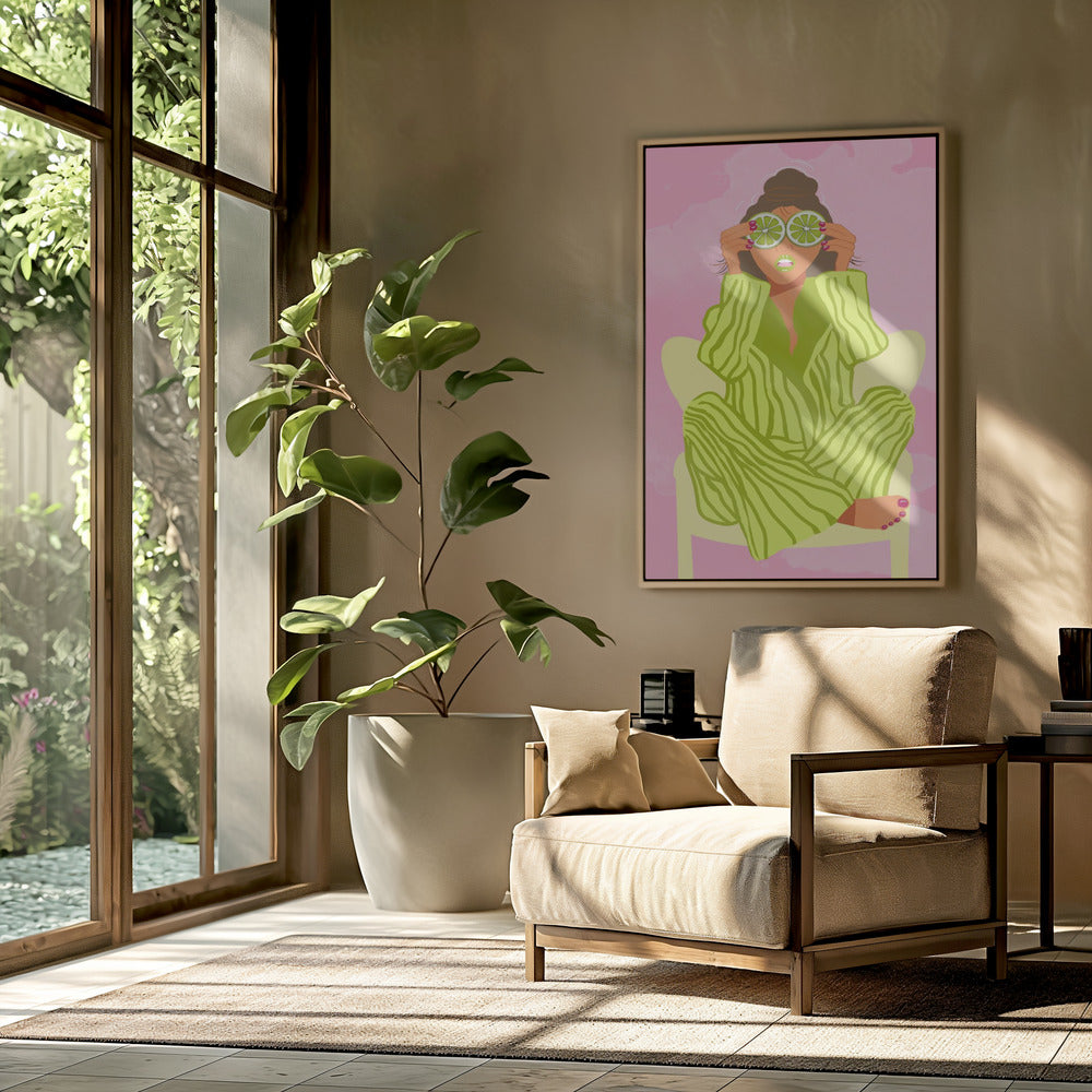 Sehen Sie die Welt durch eine Limette | Poster
