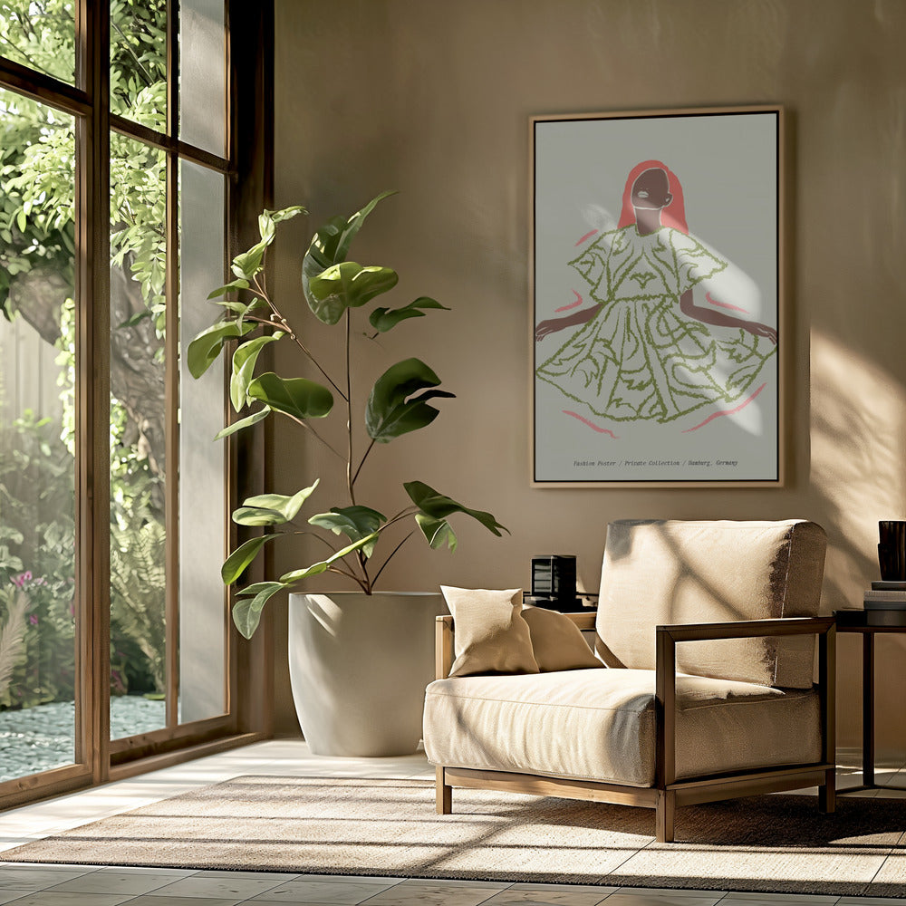 Eleganz in Grün | Poster