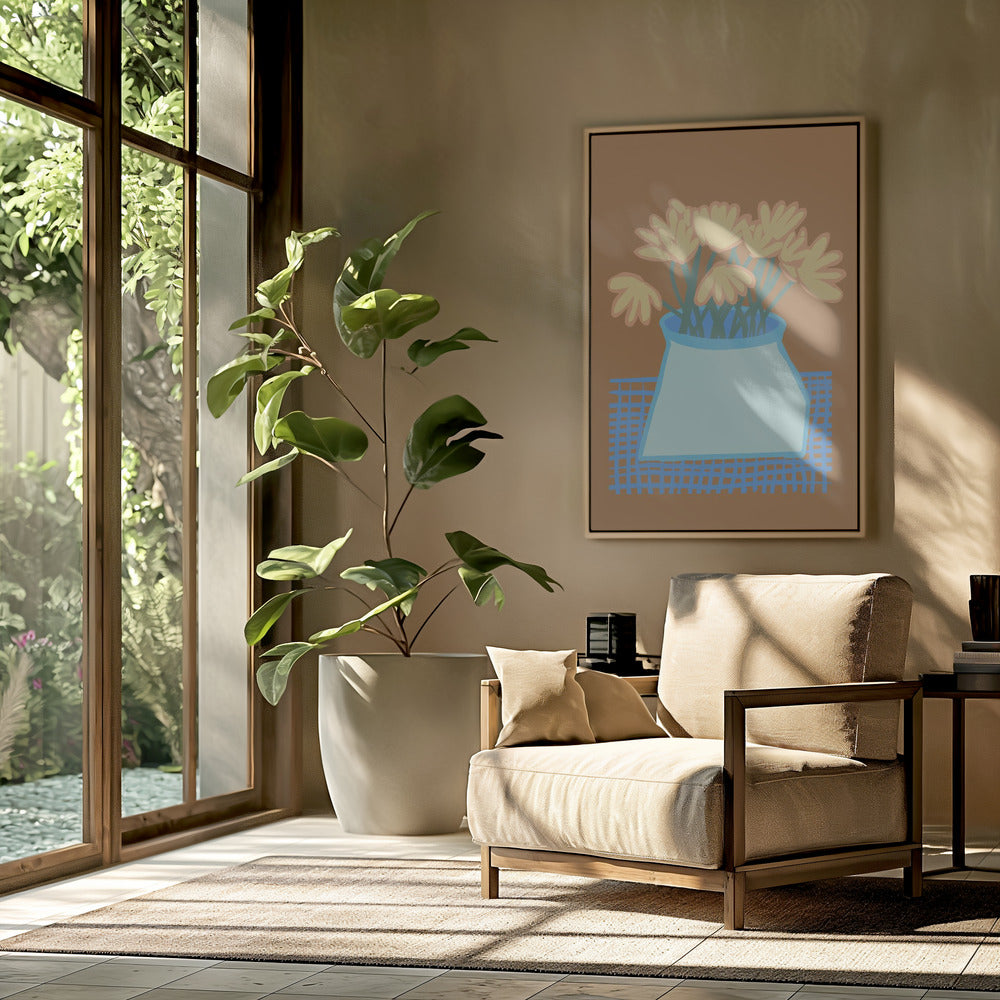 Gänseblümchen in der Vase | Poster