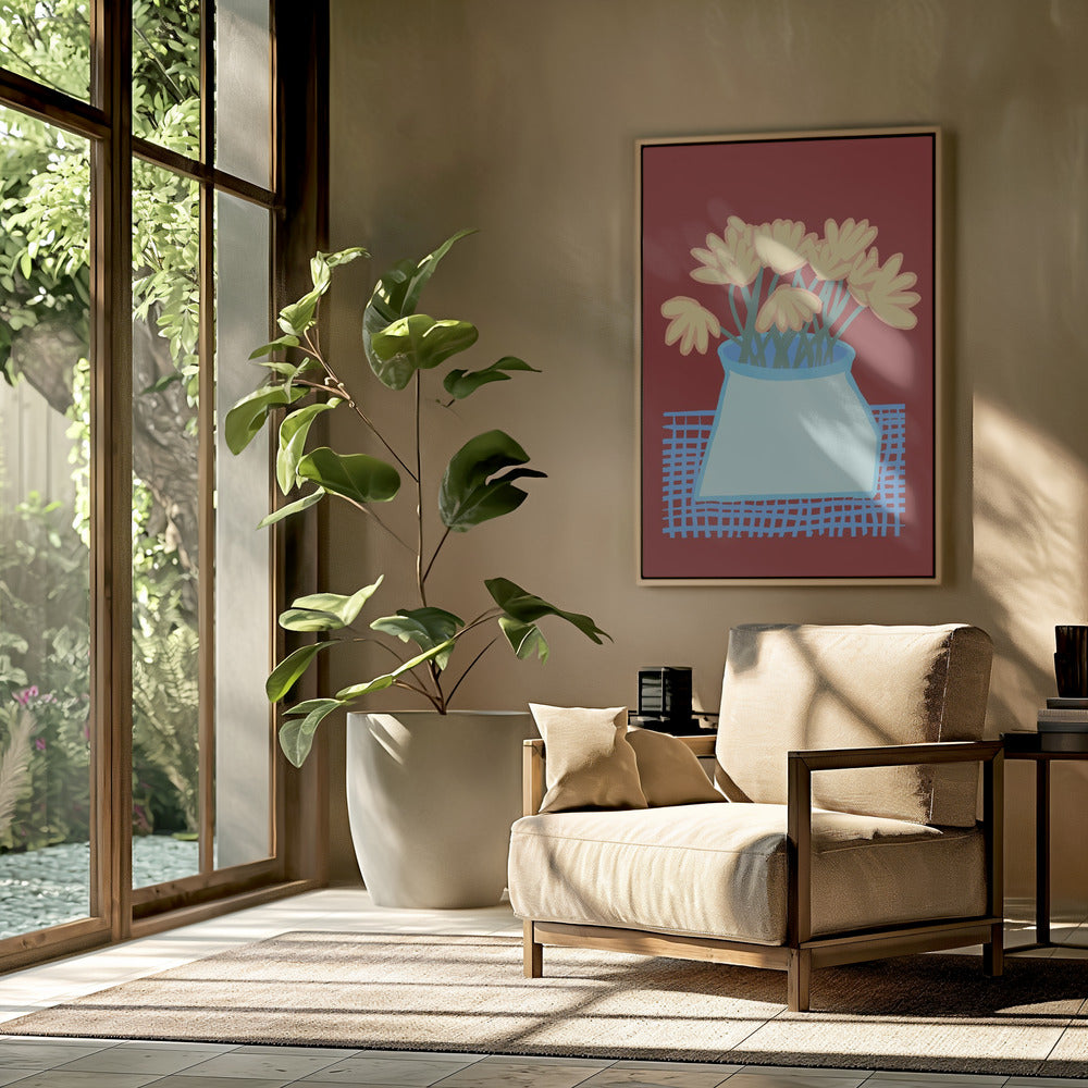Gänseblümchen in der Vase | Poster