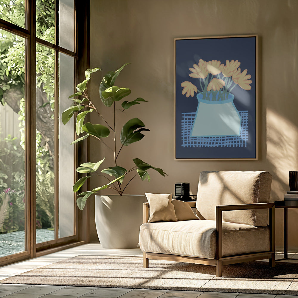 Gänseblümchen in der Vase | Poster