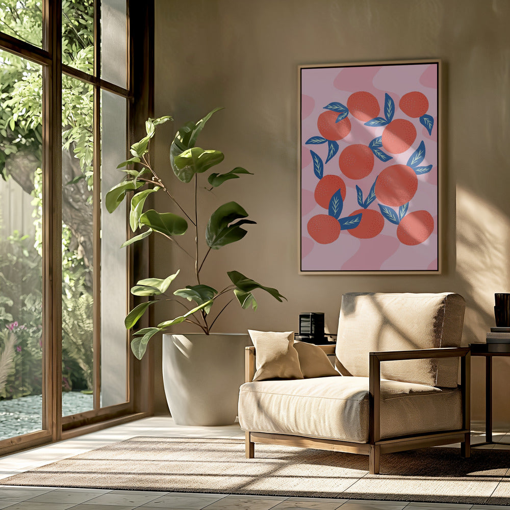 Lebendige Mandarinen | Poster