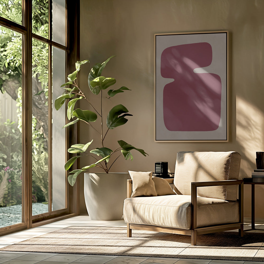 Purpurrote Silhouette | Poster