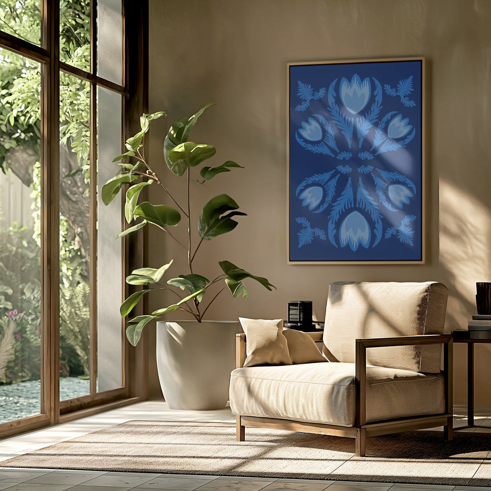 Grafische Blumen, leuchtende Tulpen | Poster