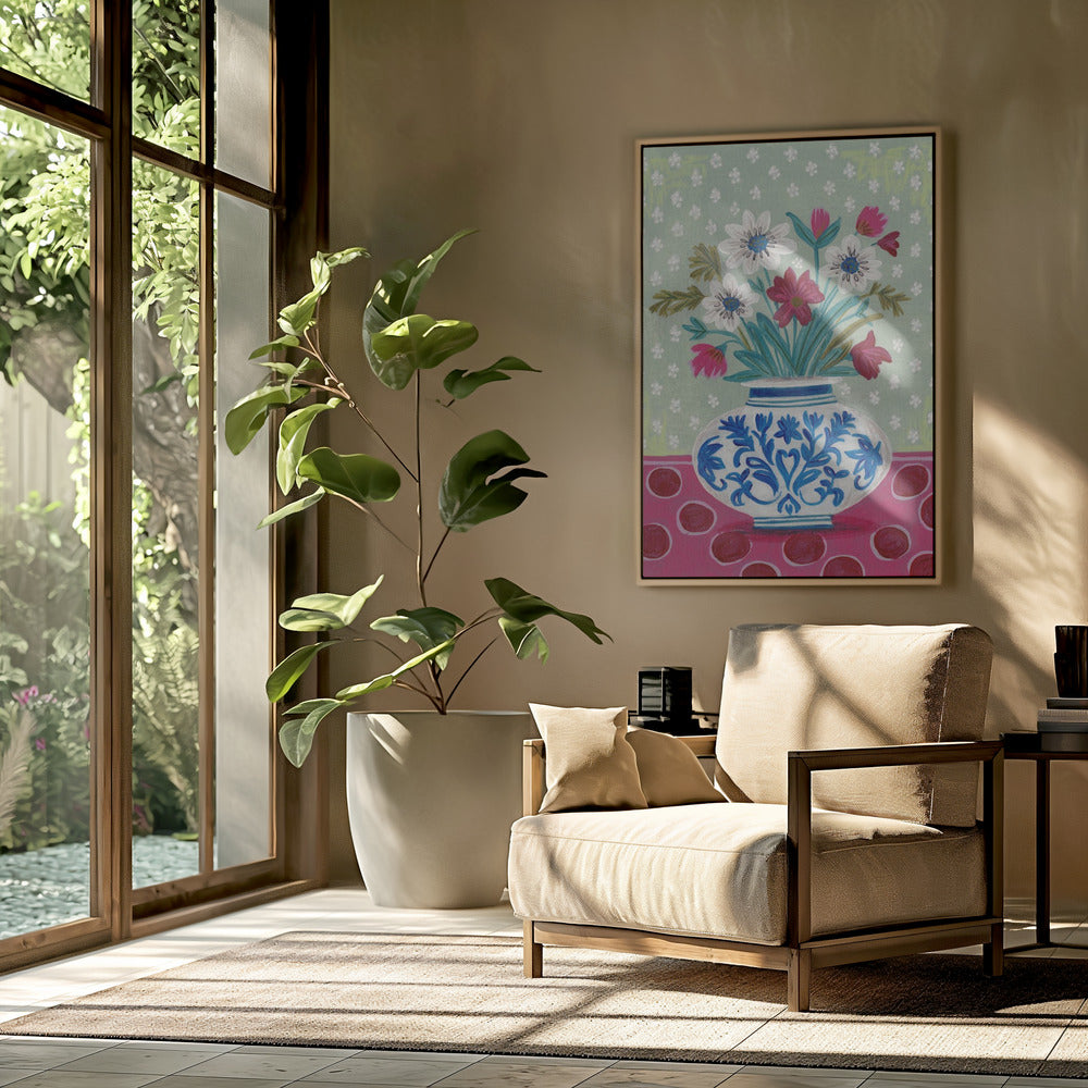 Blumen in der Vase Stillleben | Poster