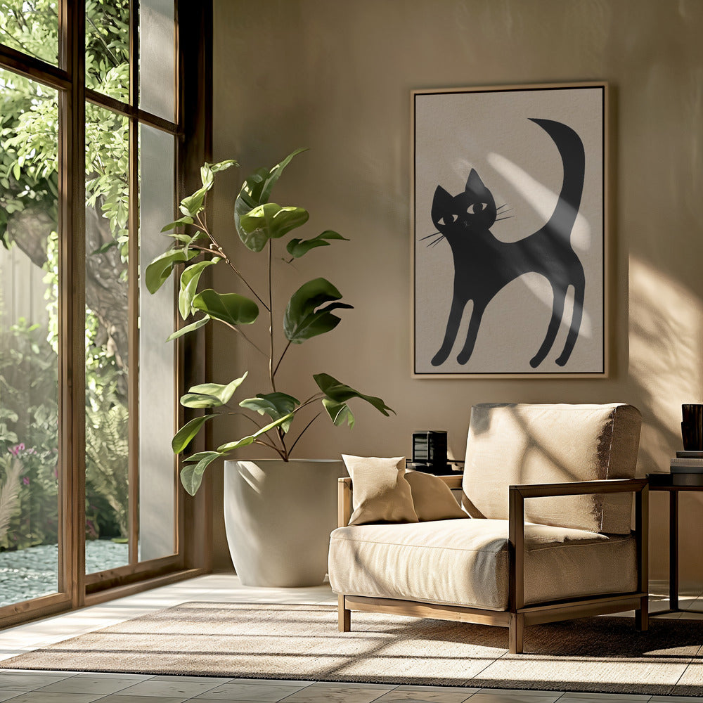 Schwarze Katze | Poster