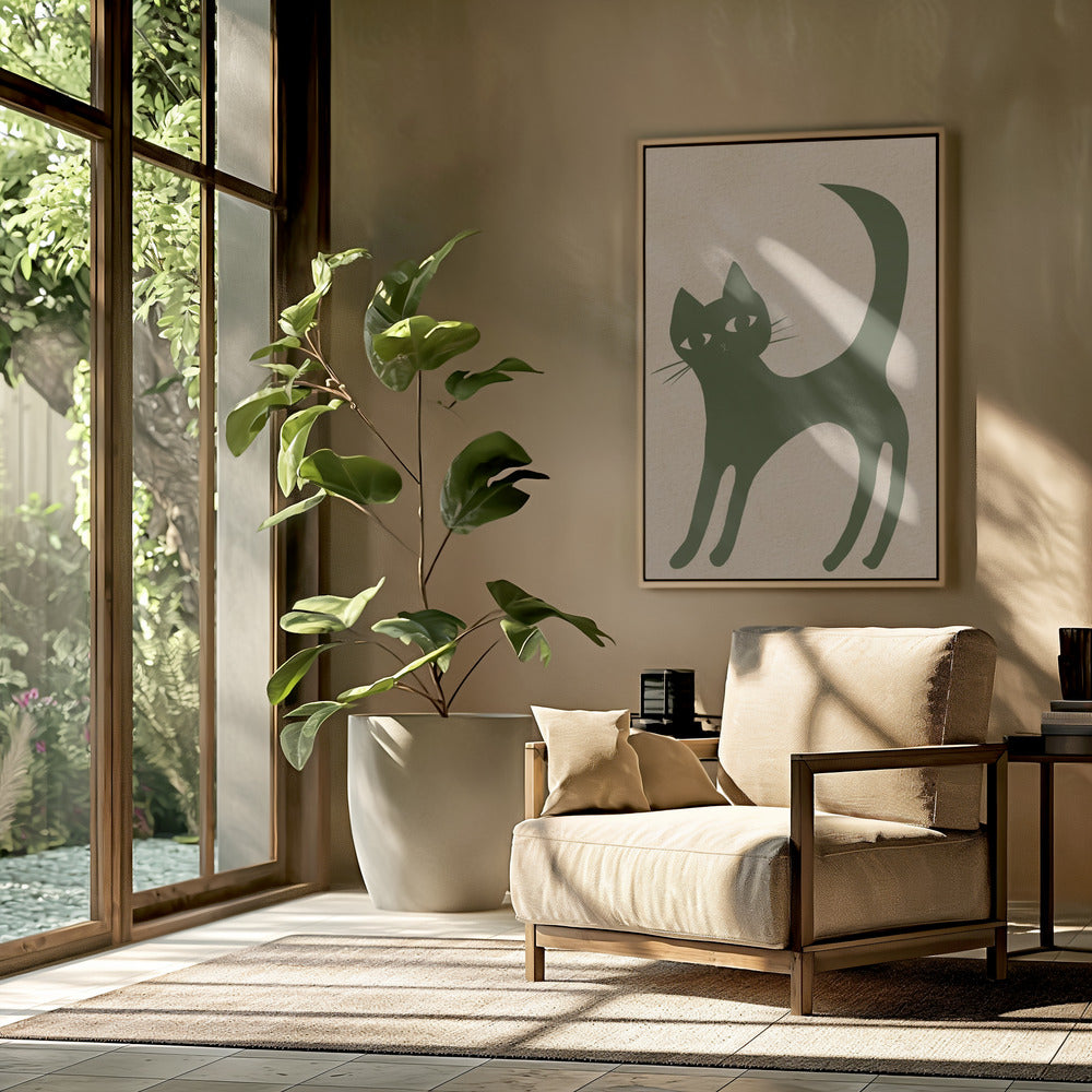Grüne Katze | Poster