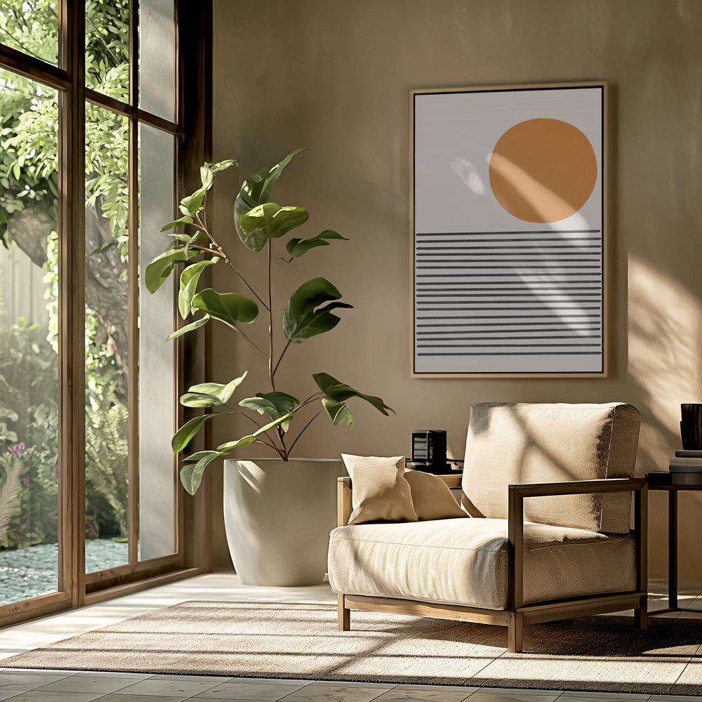 Minimalistische Meereslandschaft | Poster