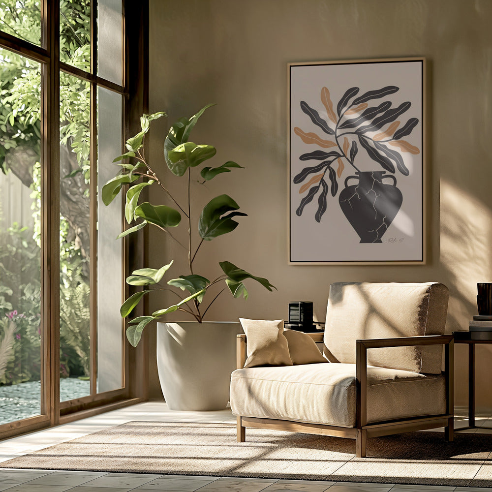 Sanftes Leben in einer zerbrochenen Vase | Poster