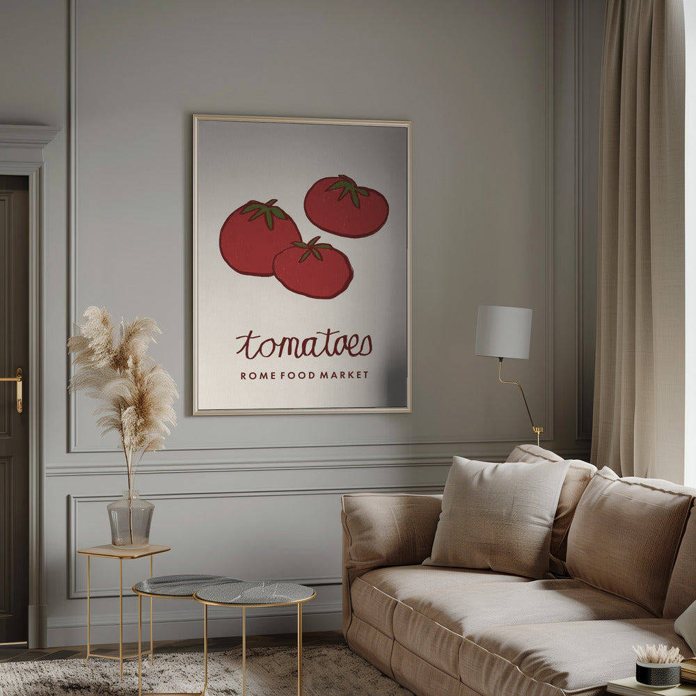 Food Art - Tomaten Rom Lebensmittelmarkt | Poster