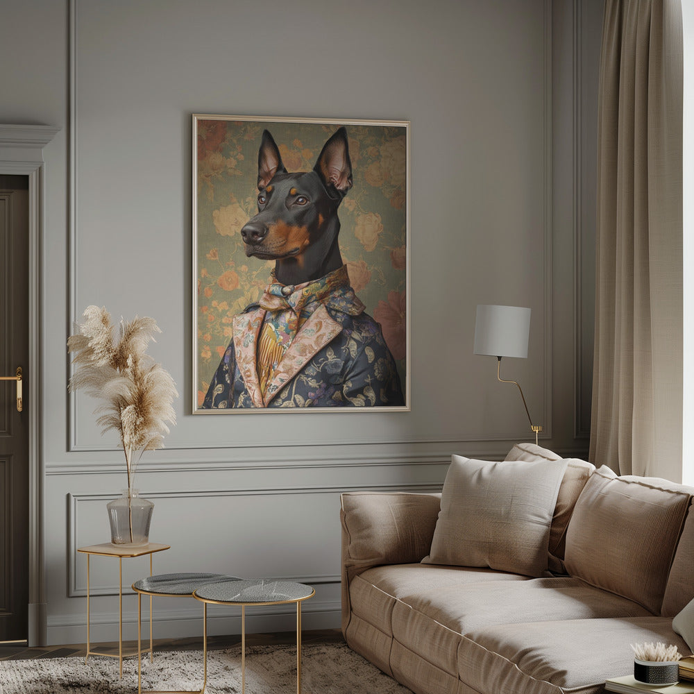 Der vornehme Dobermann | Poster