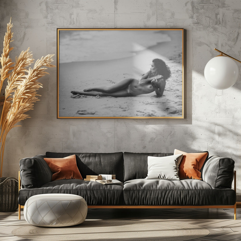 Katrin und das Meer | Leinwand
