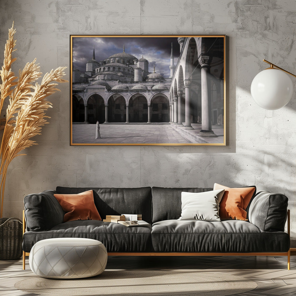 Dame und die Moschee | Poster