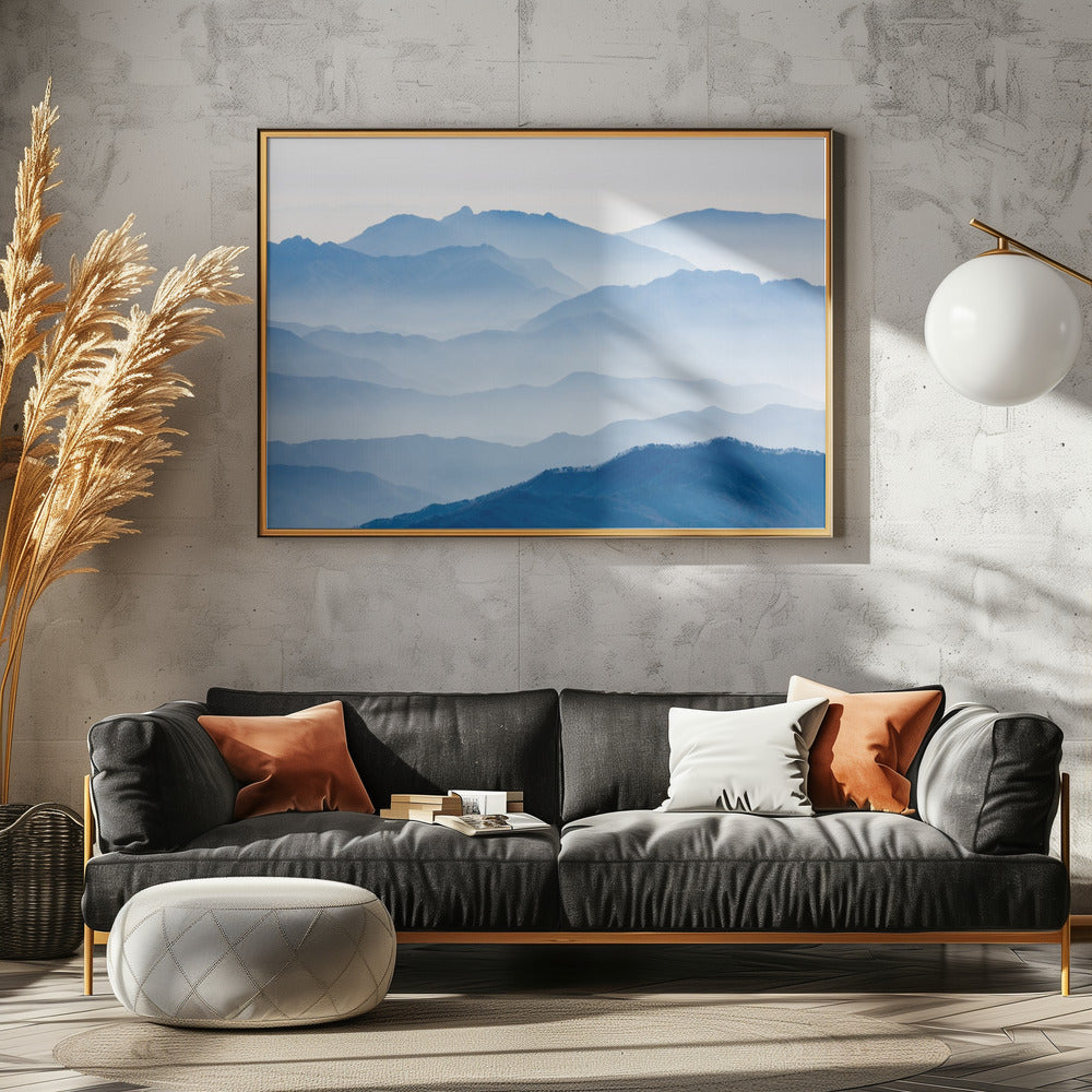 Nebelige Berge | Leinwand