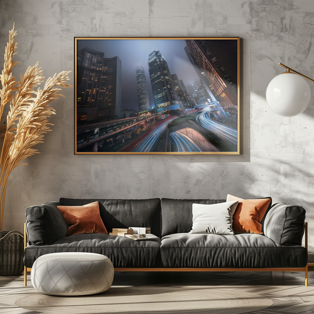 Lichter der Stadt Hongkong | Poster