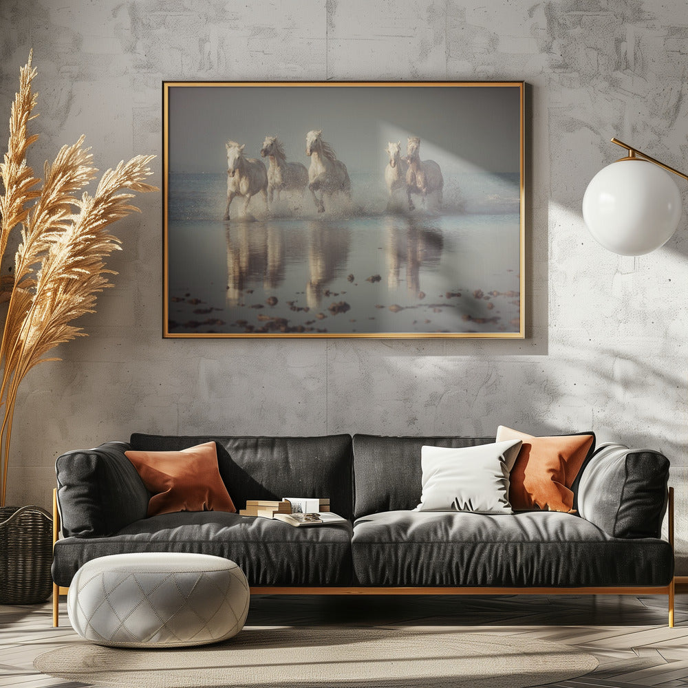 Camargue-Pferde | Leinwand