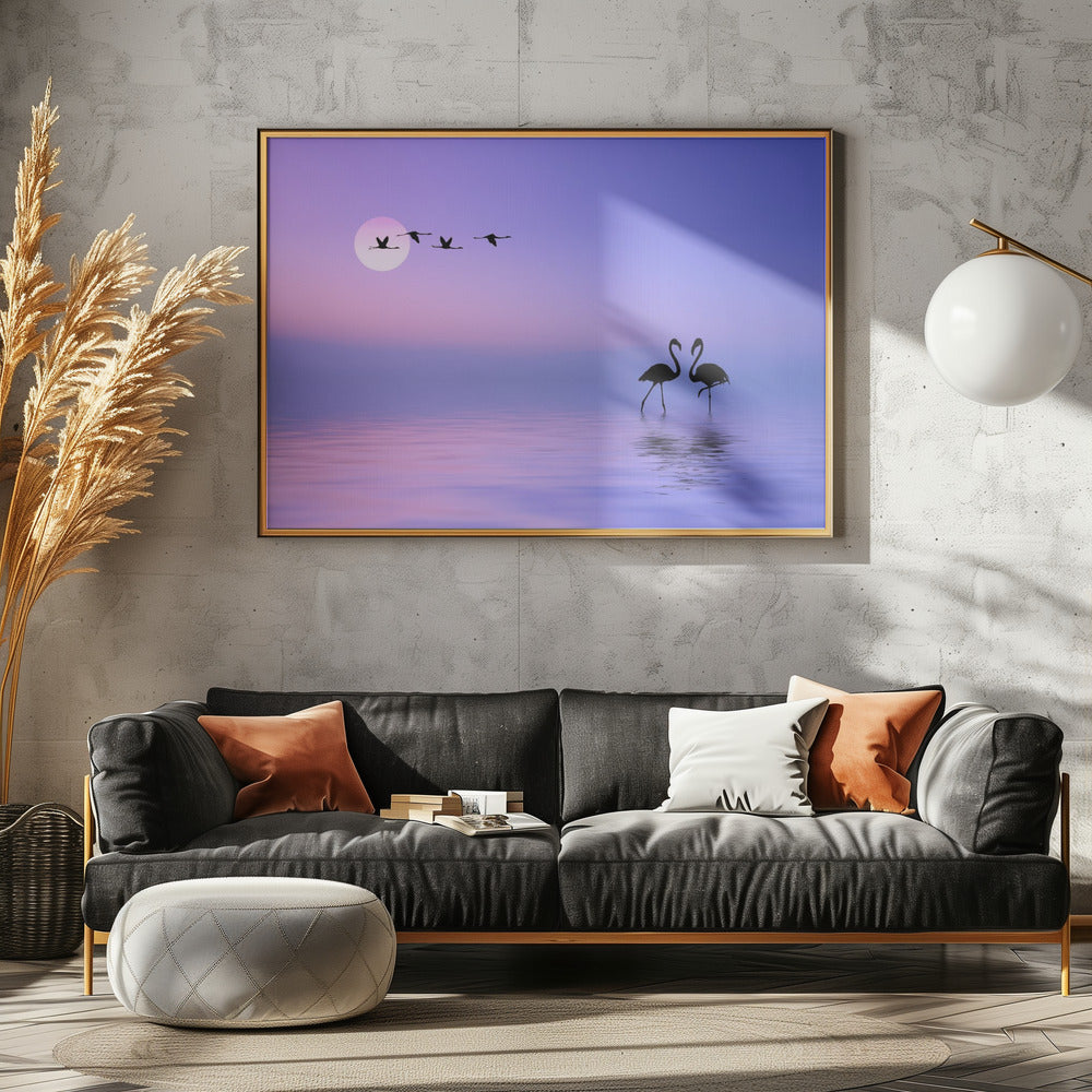 Fliegender Flamingo | Poster