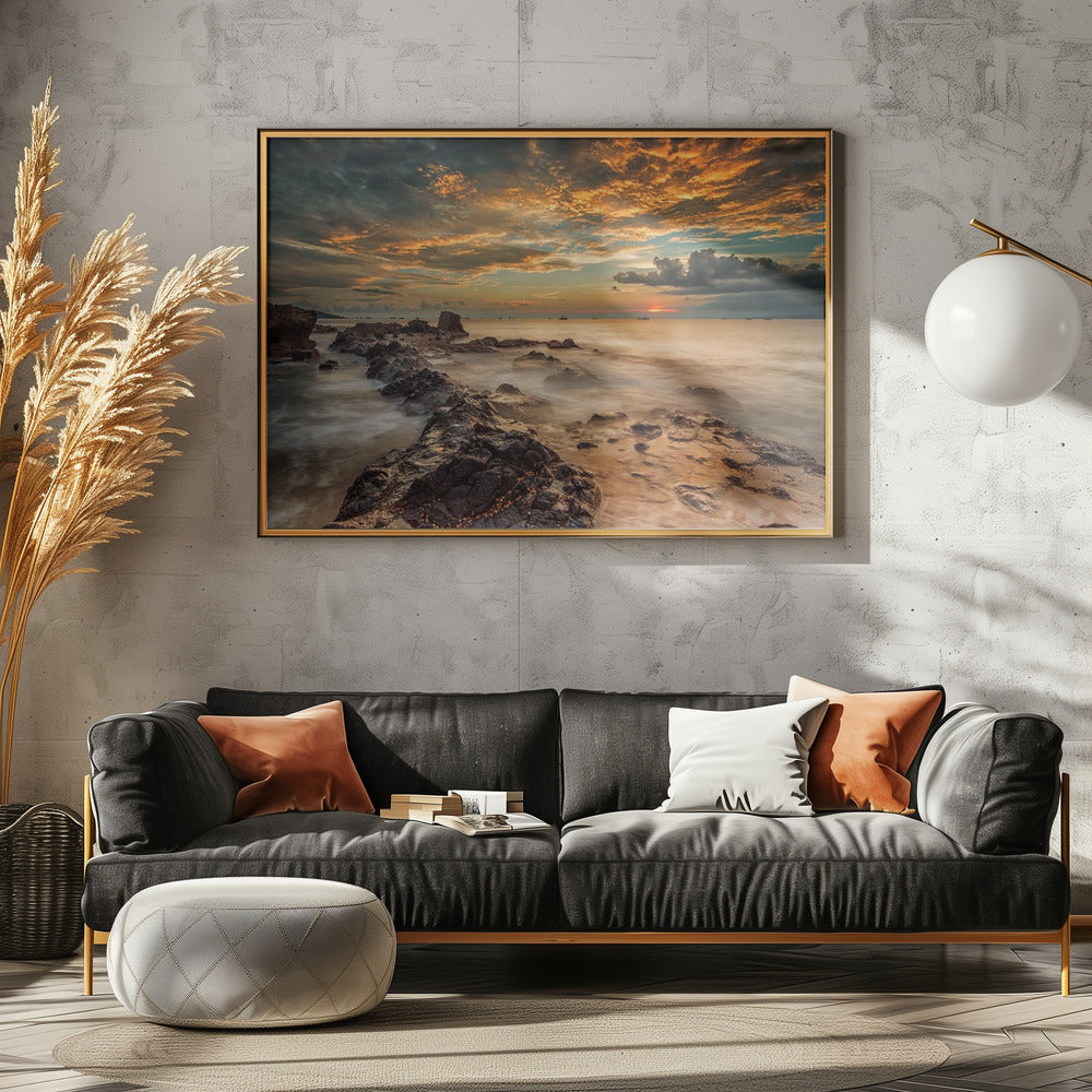 Wütender Strand | Leinwand
