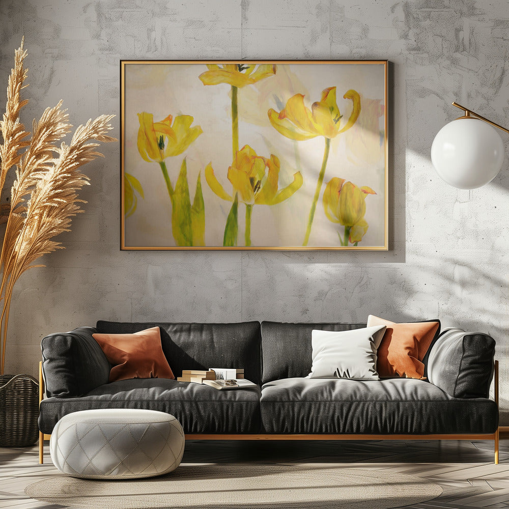 Flowering tulips | Canvas