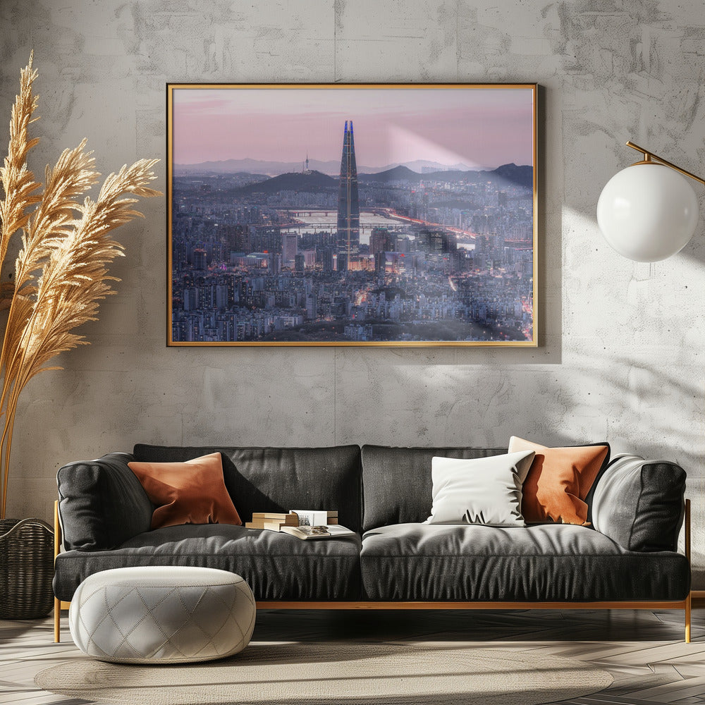 Seoul Stadt | Leinwand