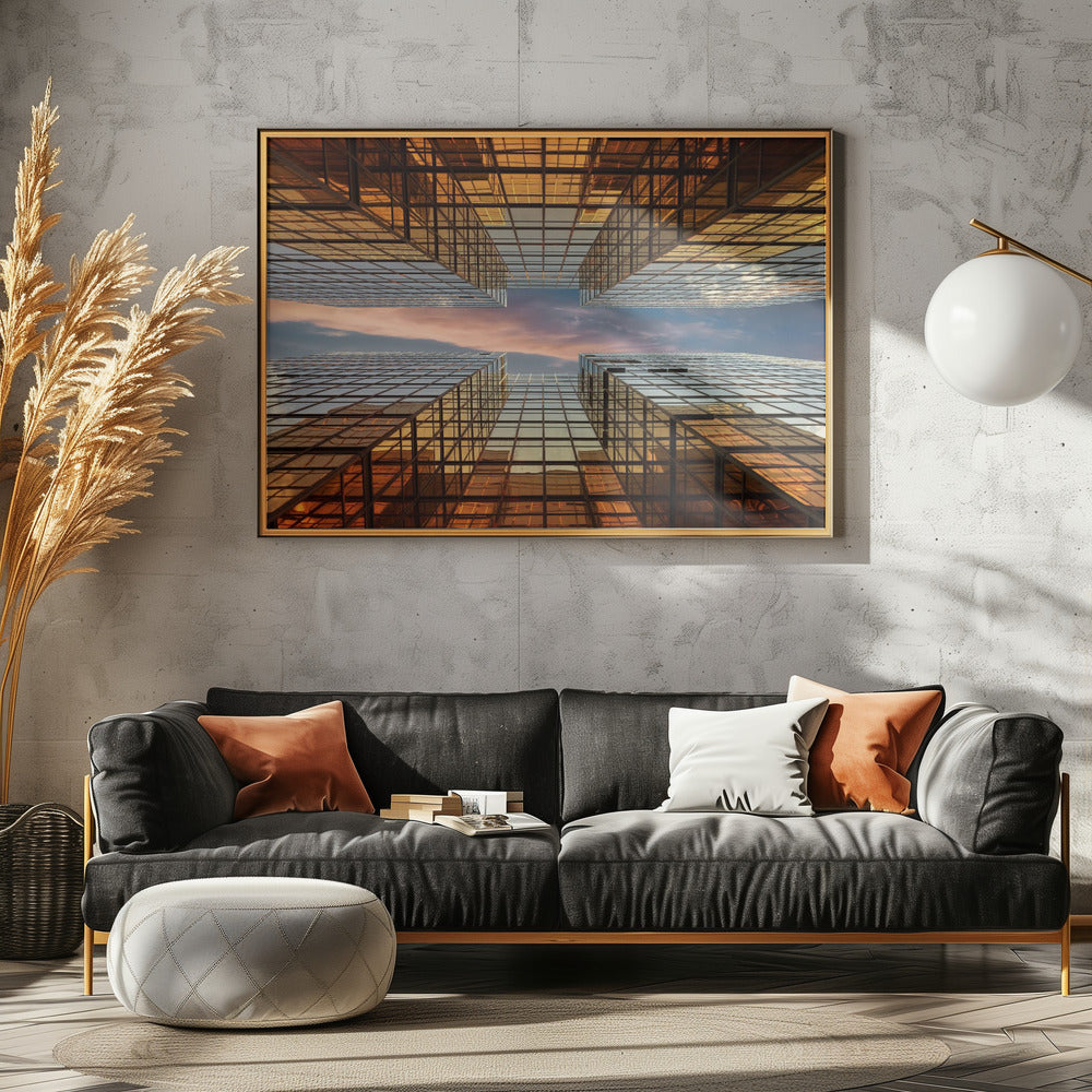 Goldene Spiegel | Leinwand