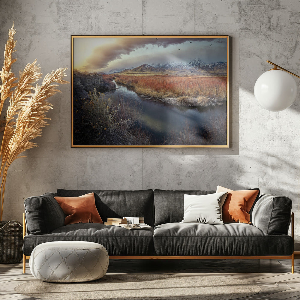 Owens River bei Sonnenaufgang | Poster