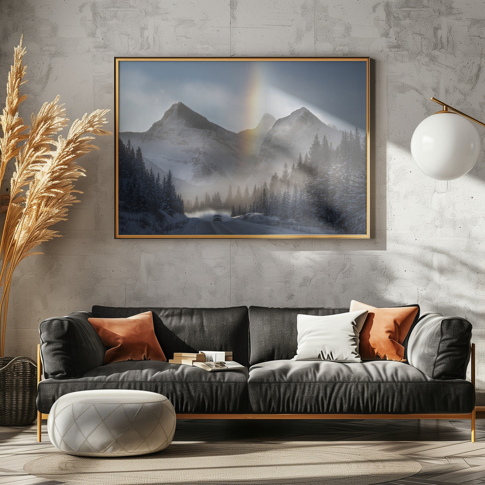 Reiten unter gefrorenem Regenbogen | Poster