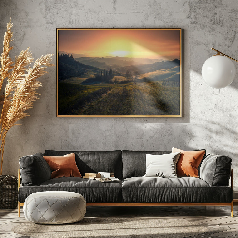 Val d'Orcia in the morning | Canvas