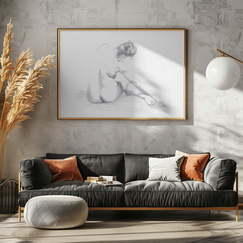 Skizze einer Frau | Poster
