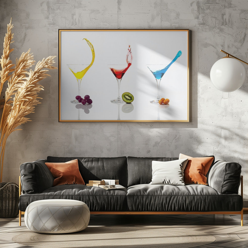 Cocktails und Obst | Poster