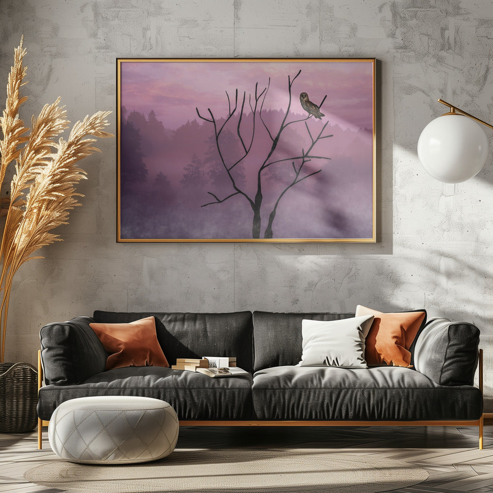 Rosa Himmel am Morgen | Leinwand