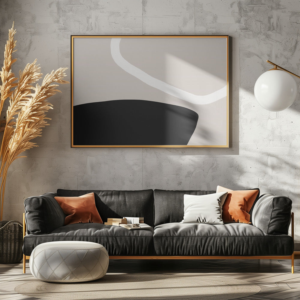 Schwarz-Weiß-Formen | Leinwand