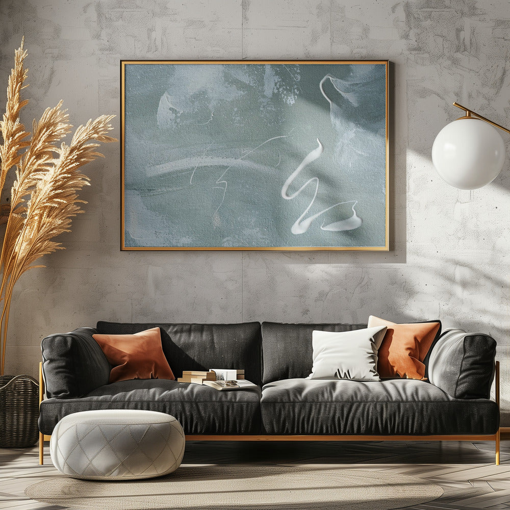 Green and White Acrylic | Canvas