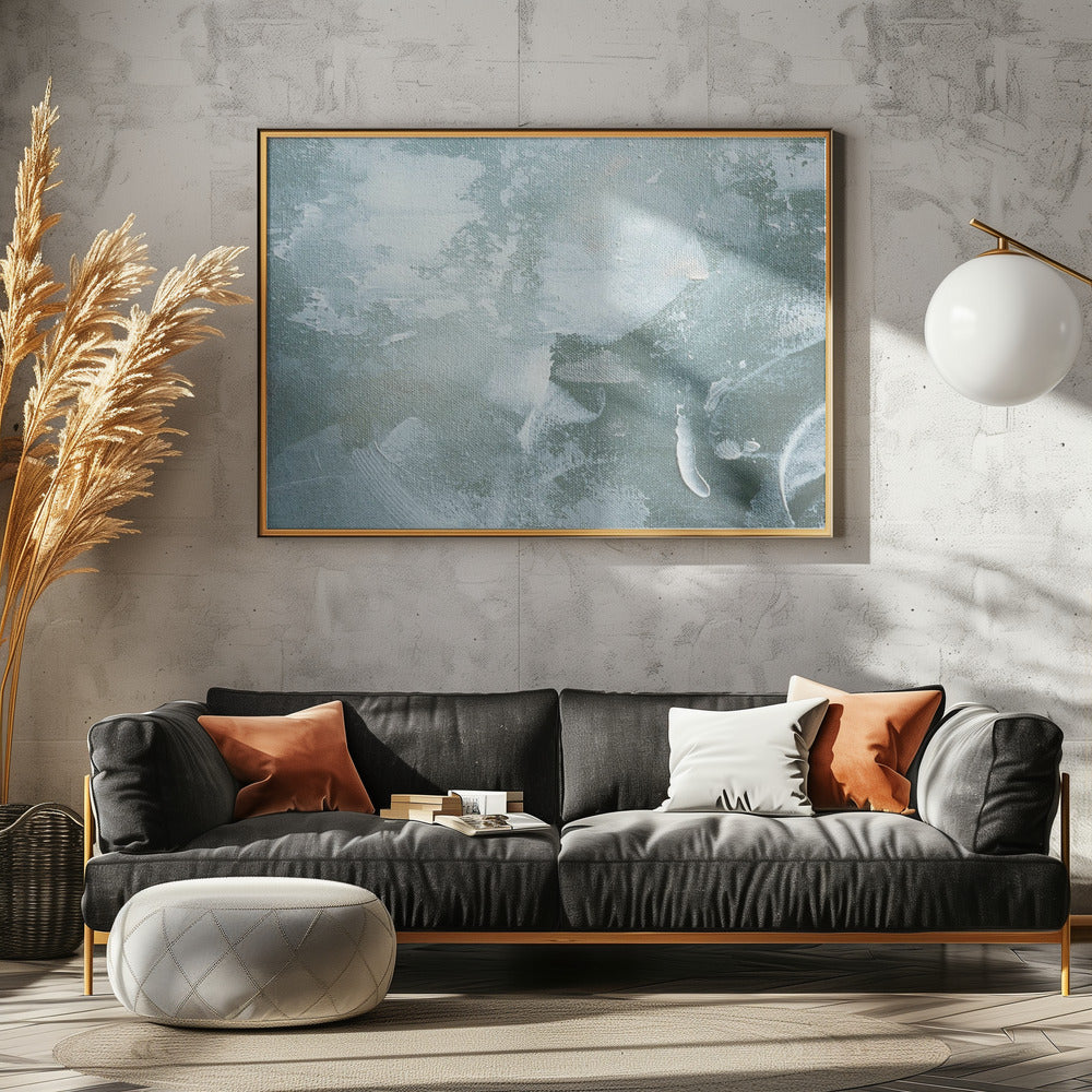 Grünes und weißes Acryl | Leinwand