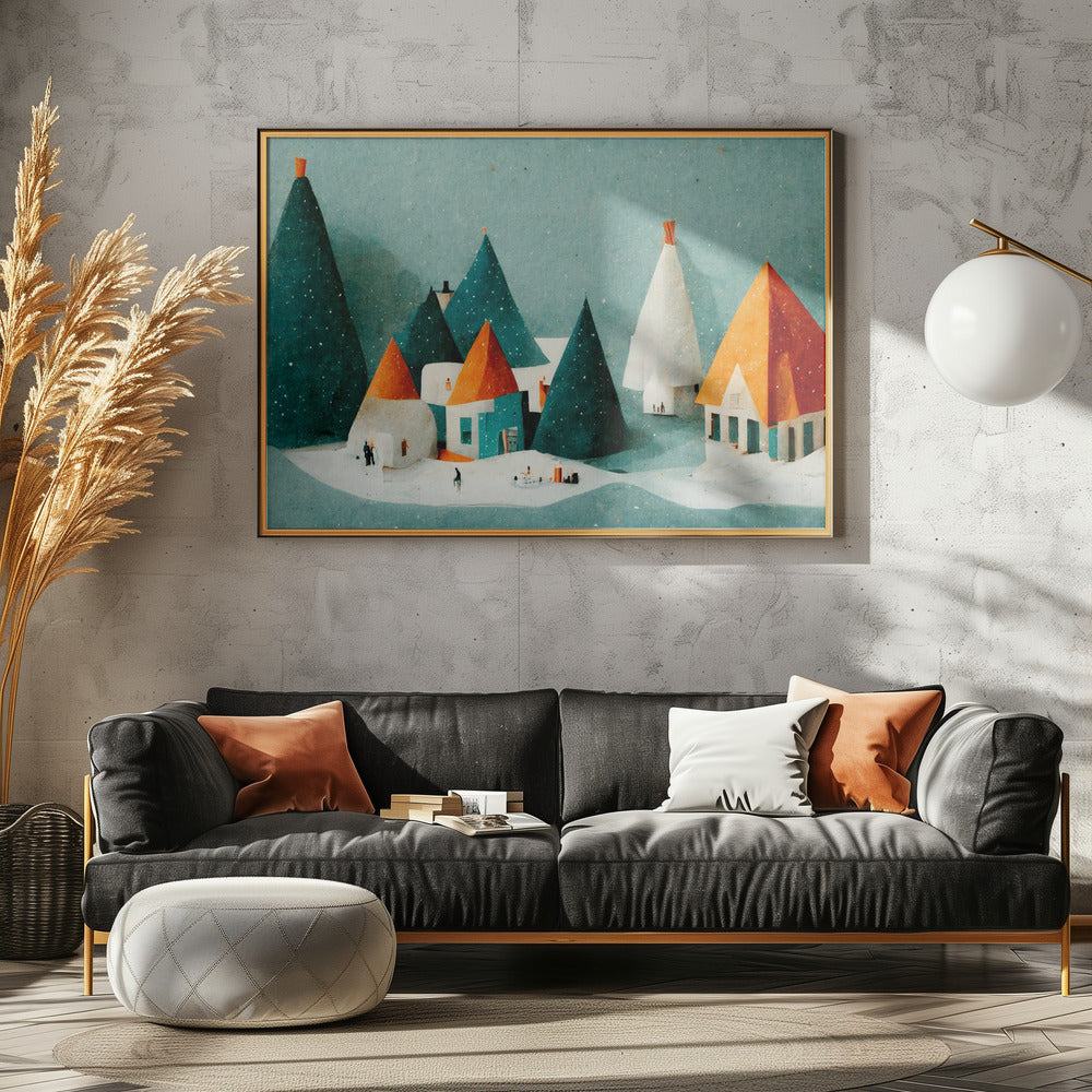 Süßes Papierdorf | Poster