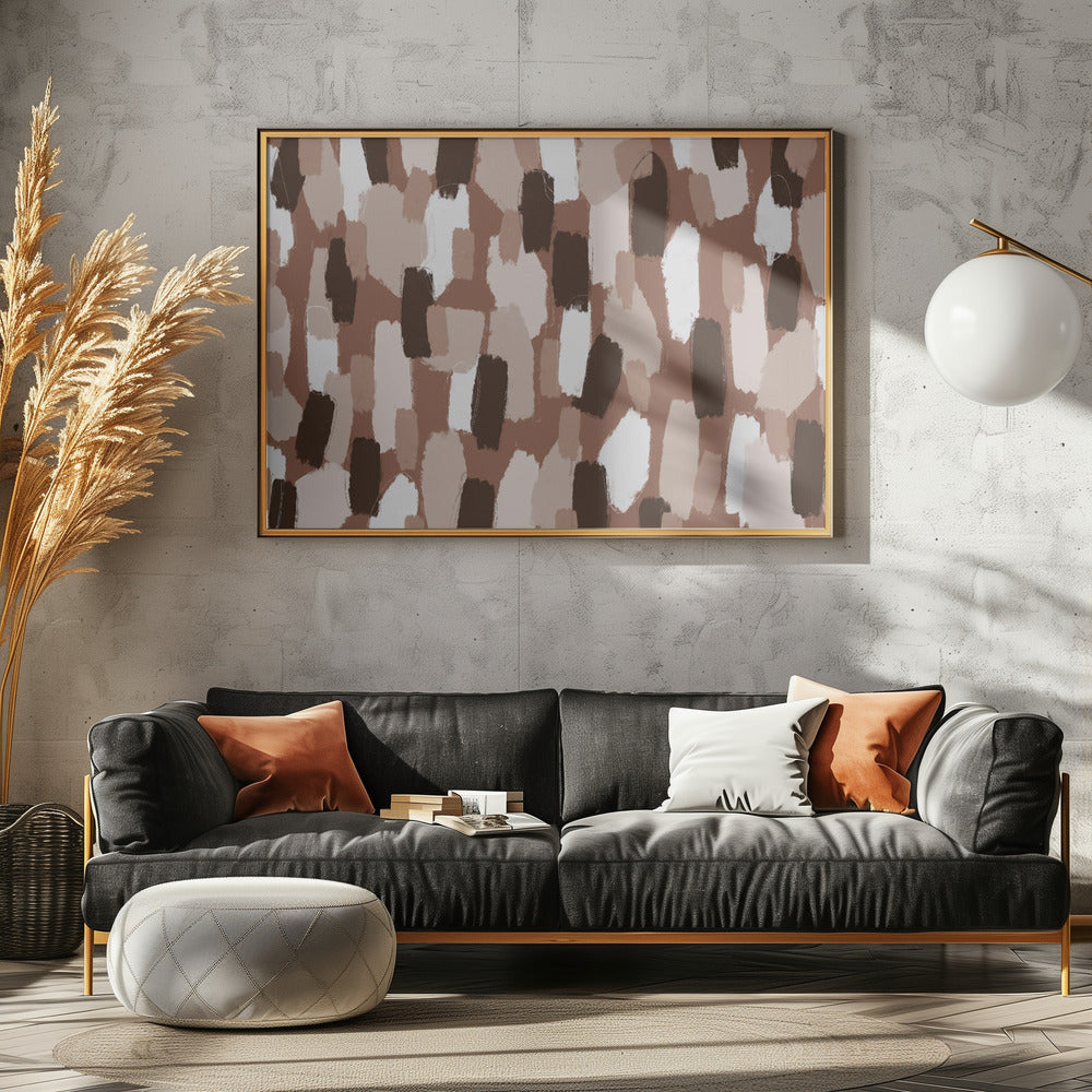 Erdige Pinselstriche | Poster