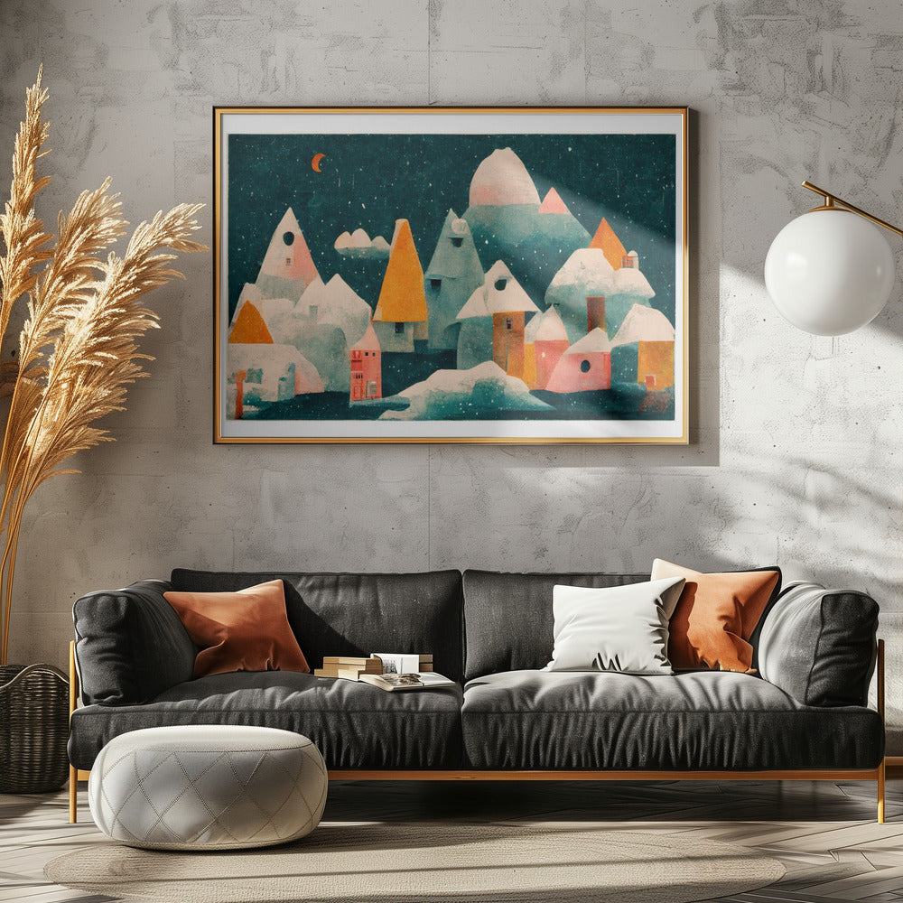Winternachtsdorf | Poster