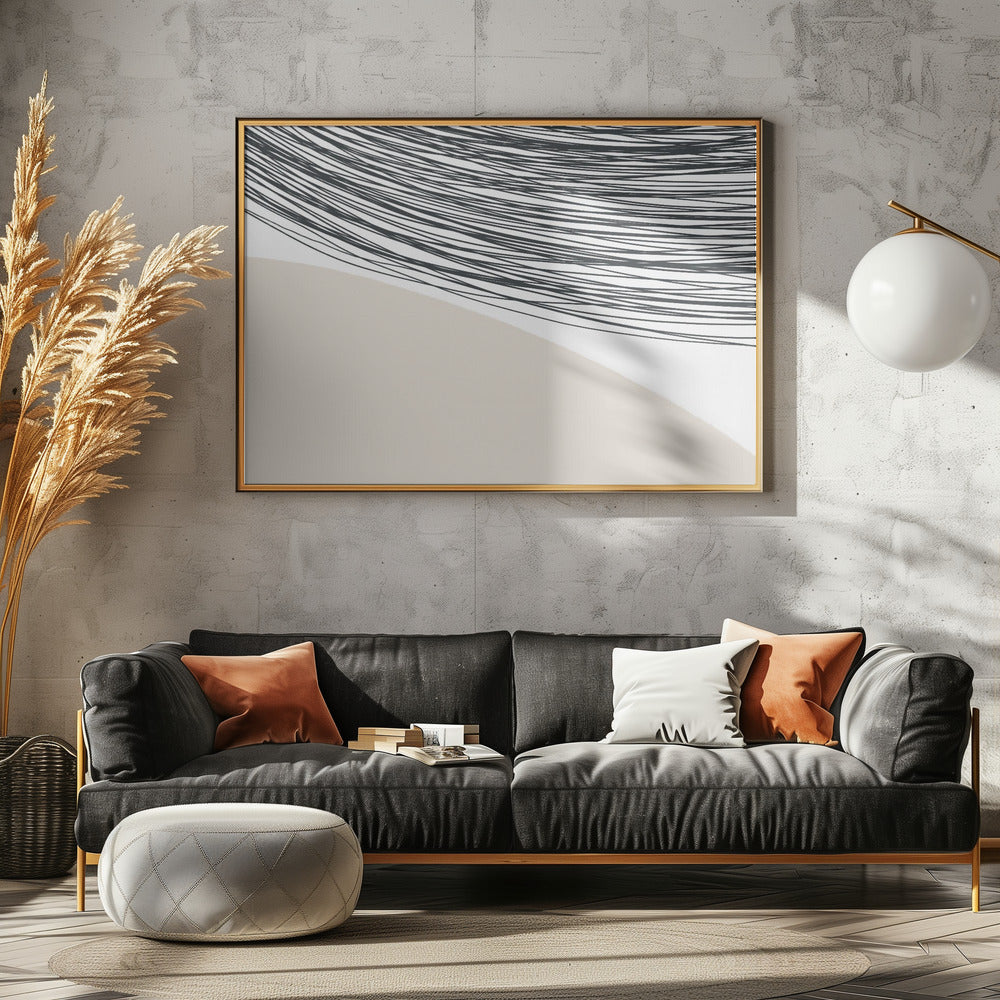 Harmonie geschwungener Linien | Leinwand