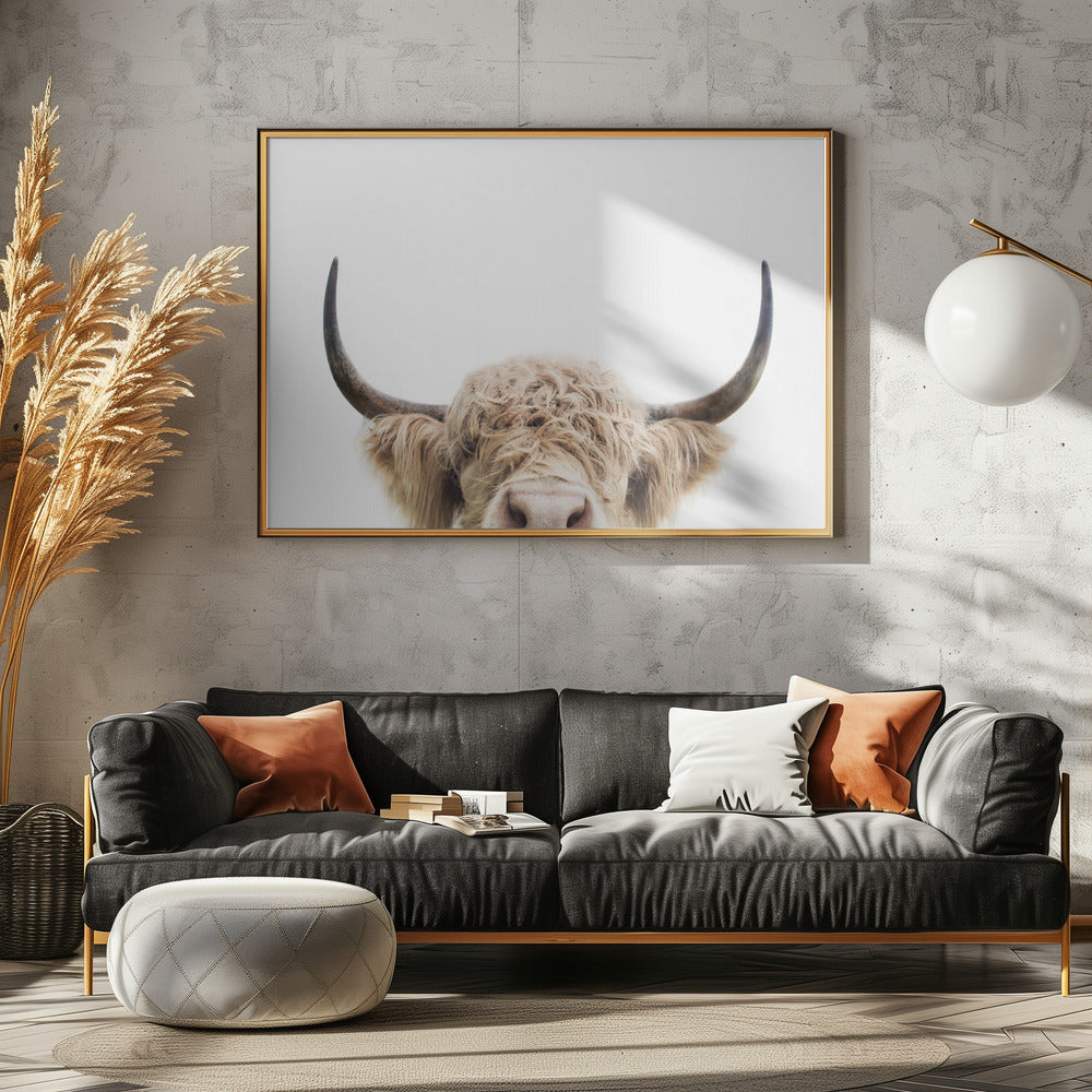 Guckende Kuh | Leinwand